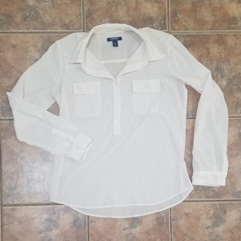Old Navy Pearl Blouse.